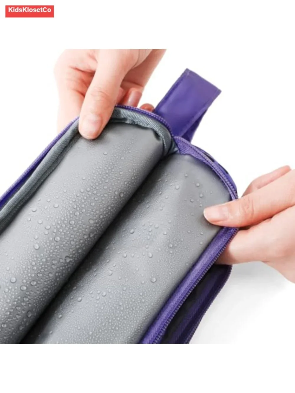 Kids Toiletry Travel Bag with Hanging Hook Waterproof Polyester Cosmetic Case